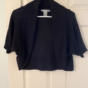 Cropped Black Shrug Sweater